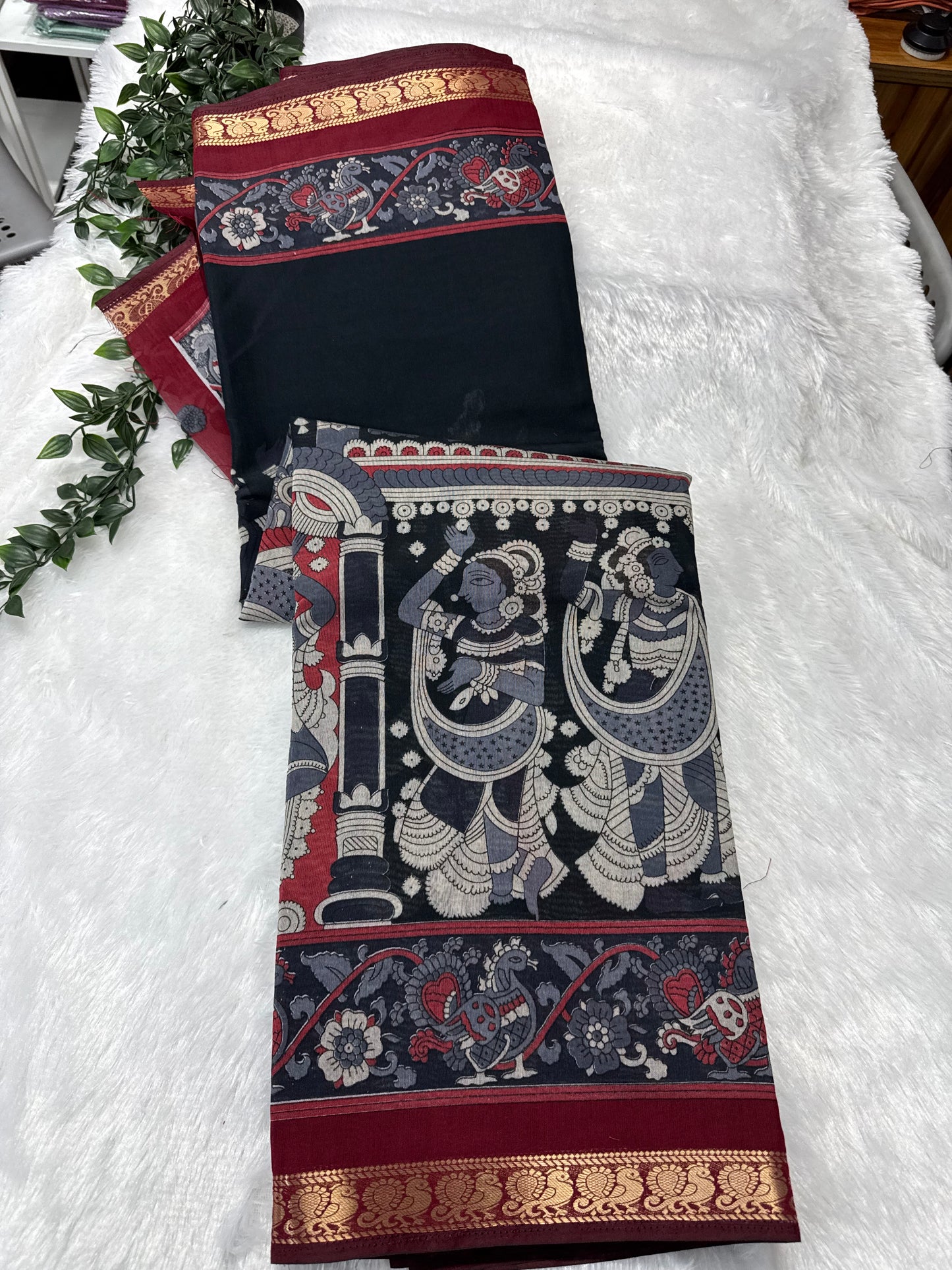 Maheswari silk Kalamkari-SR1074A