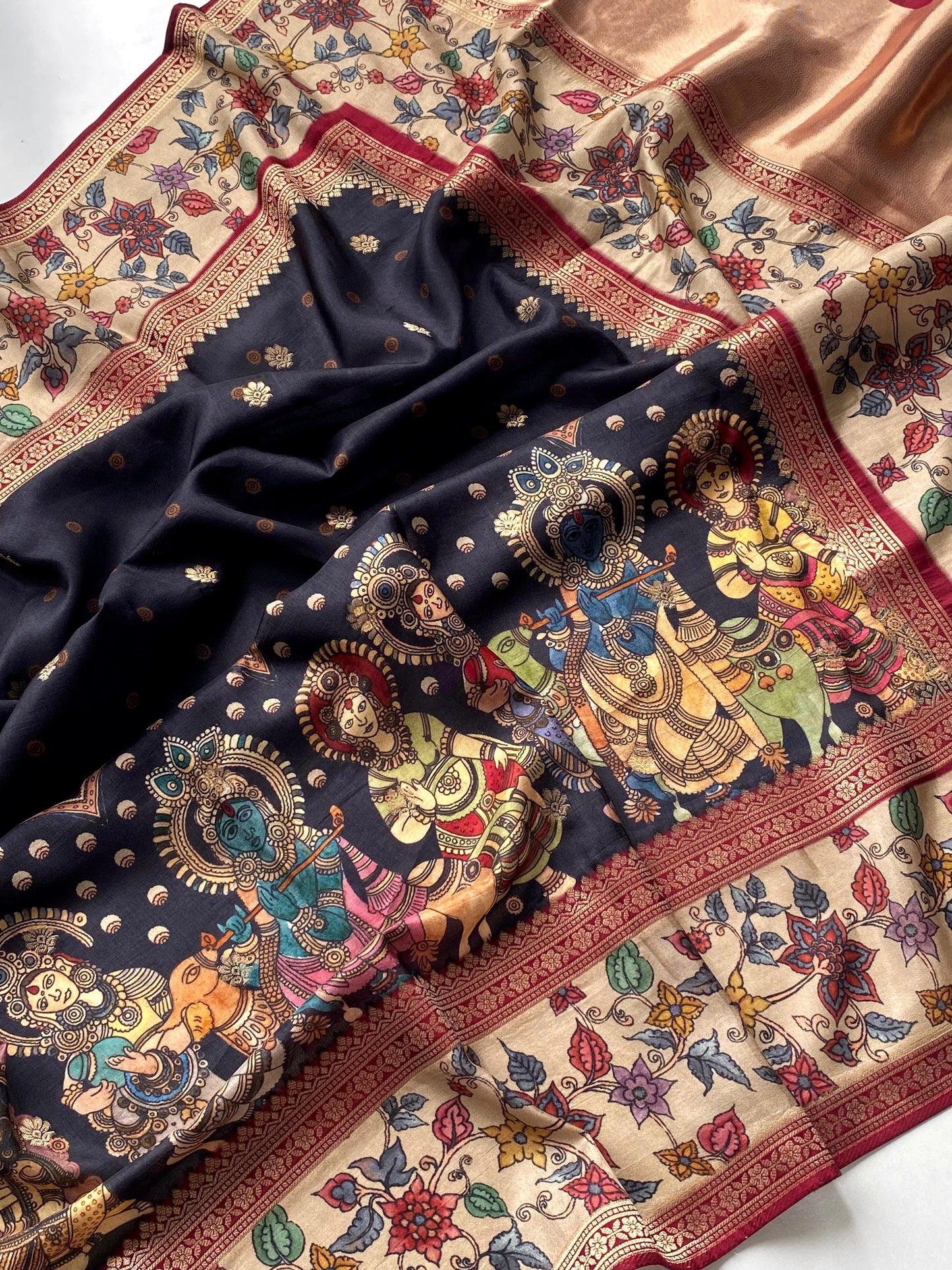 Crepe Georget Kalamkari-SR1073B