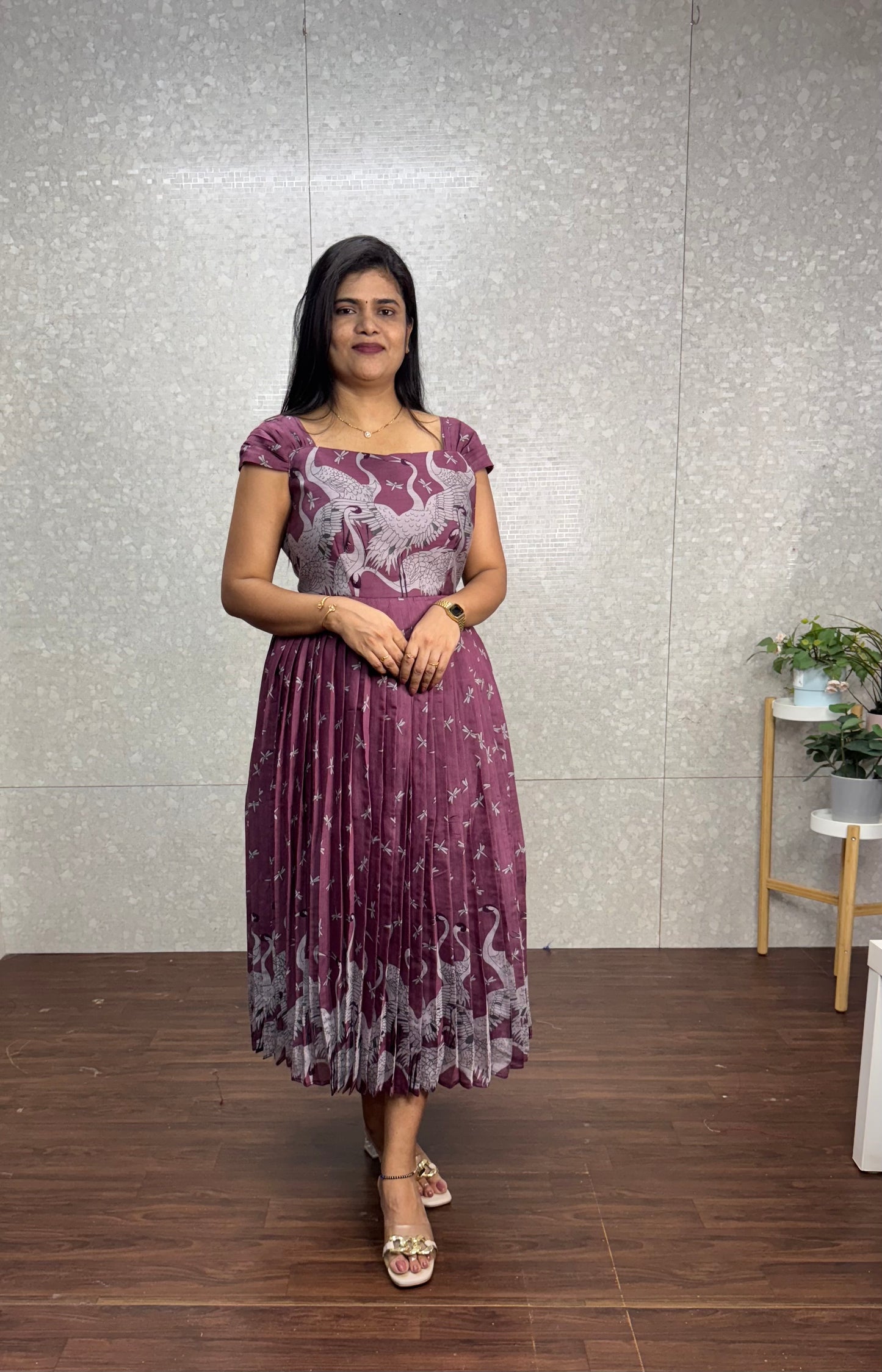 Chanderi frock-SRF2020B