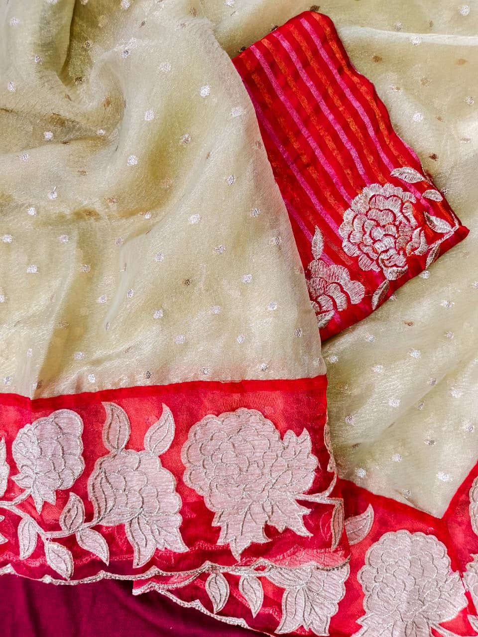 Zari Tissue saree-SR1258
