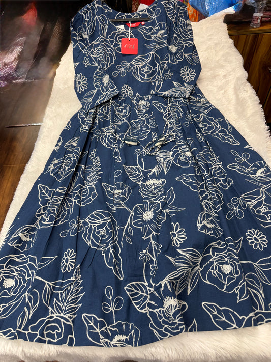 Printed cotton frocks -SRS058H