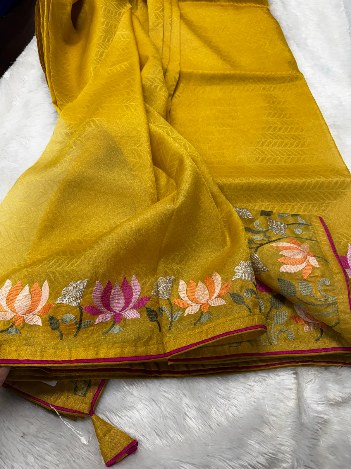 Fancy tissue Georget saree-SR1303