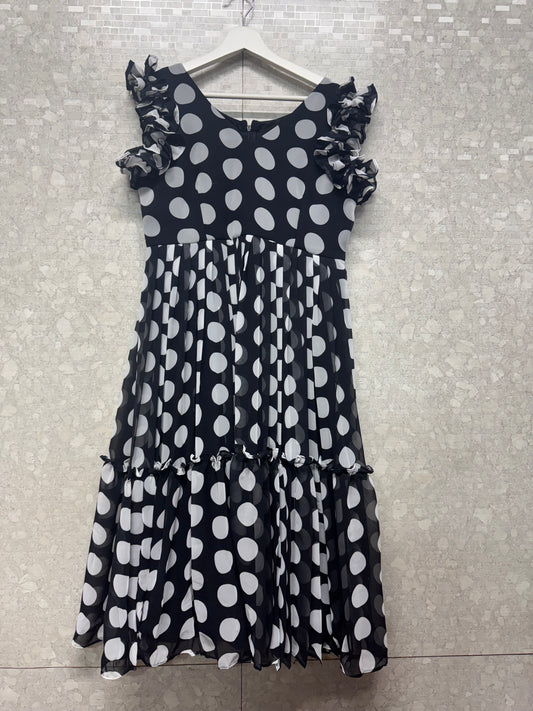 Georget polka dots frock-SRF1054G