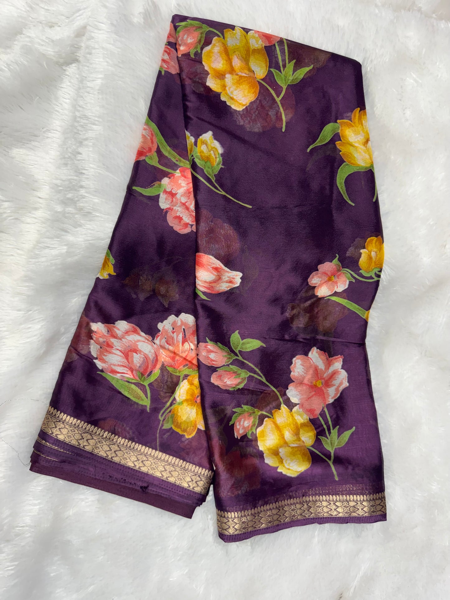 Chinnon digital print saree-Sr1210F