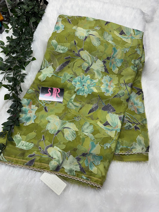 Designer Brasso saree-SR1051B