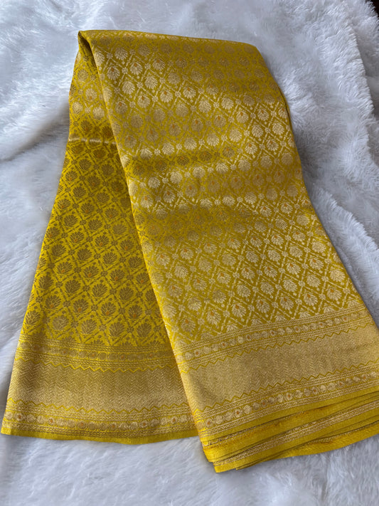 Banarasi crepe brocade saree-SR1178B