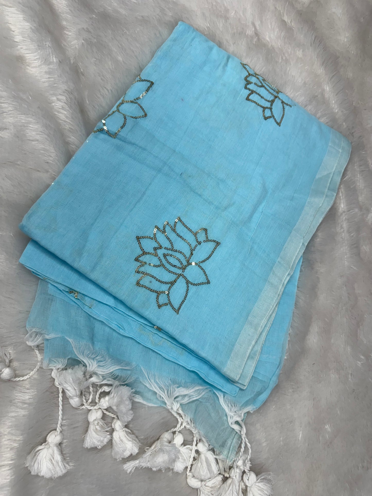 Pure mulmul cotton saree-SR12101A