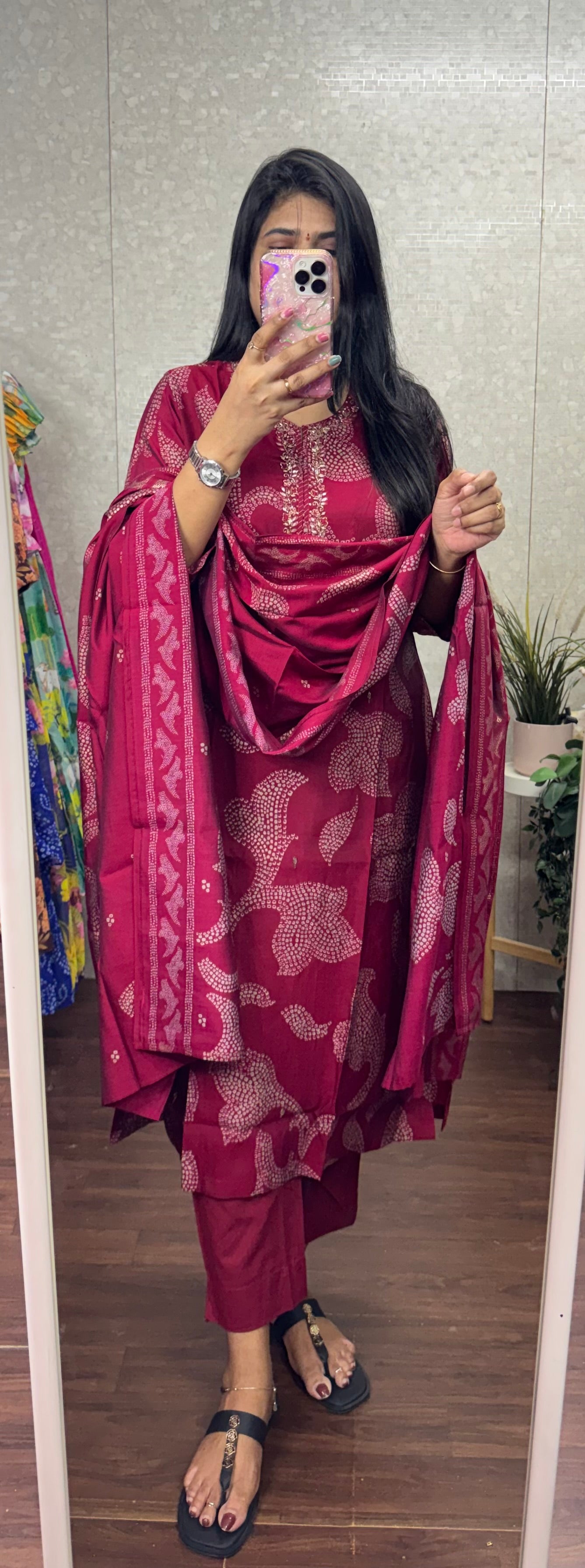 Roman silk handwork suit -SRS059B