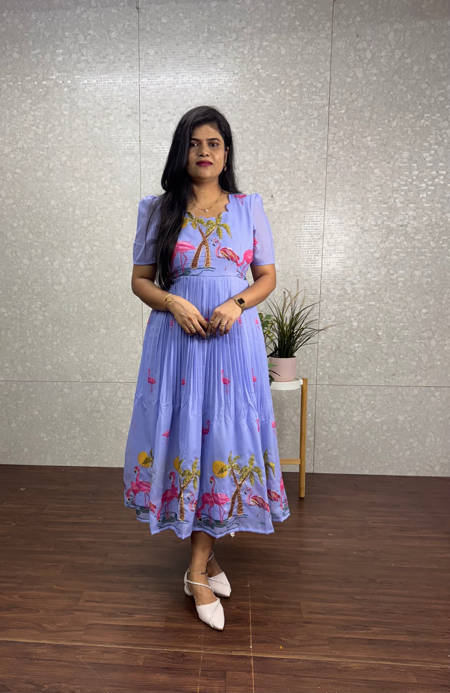 Mulchanderi frocks-SRF1028C