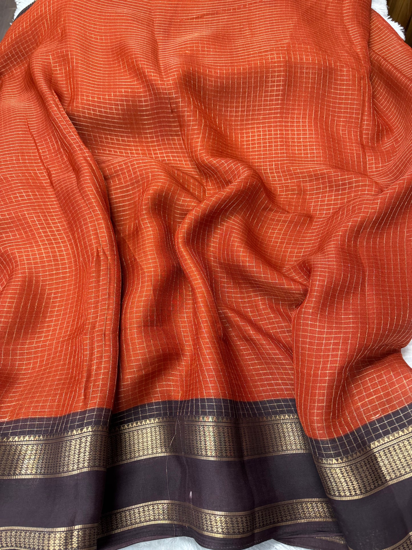 Vintage checks Kalamkari-SR1175