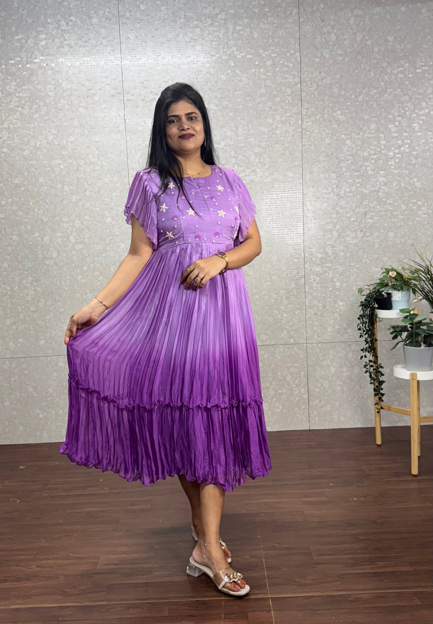 Chinnon ombré frock-SR1005B