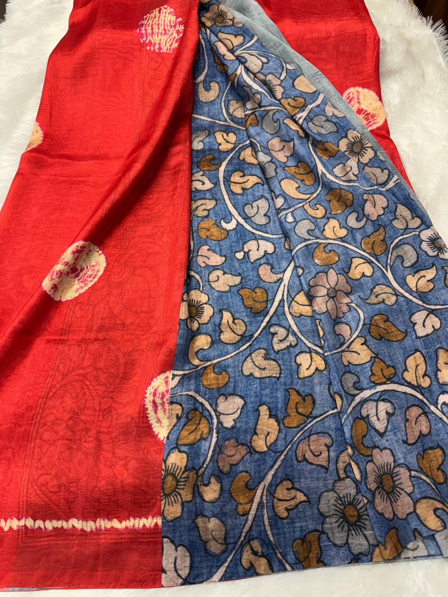 Tassar crepe silk saree-SR1177H