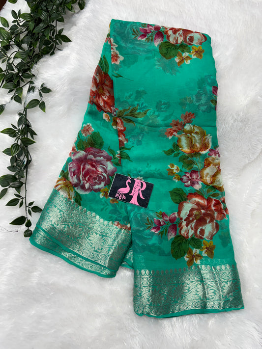Pure chiffon floral -SRC005