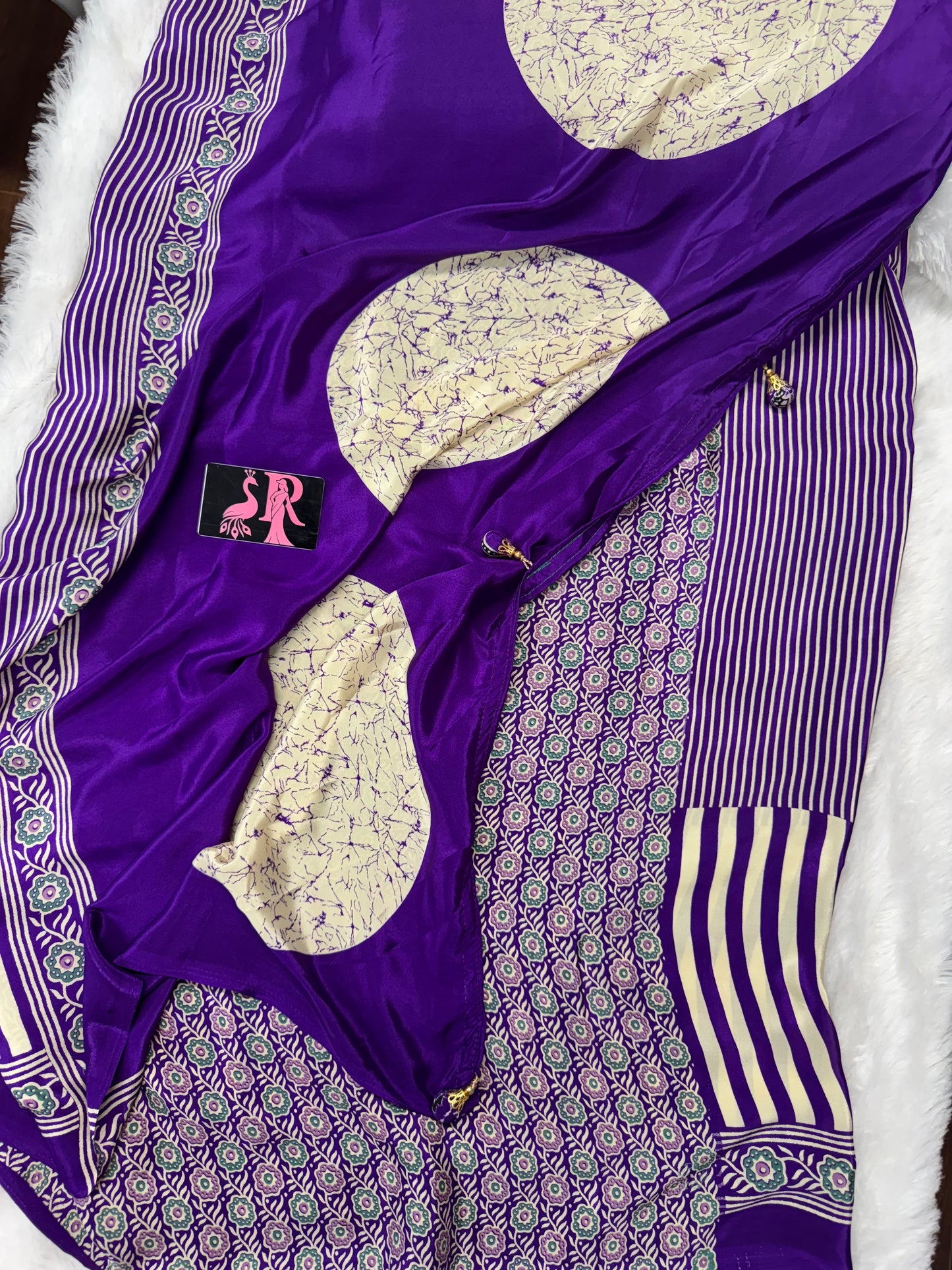 Ajrakh saree-SR1061B