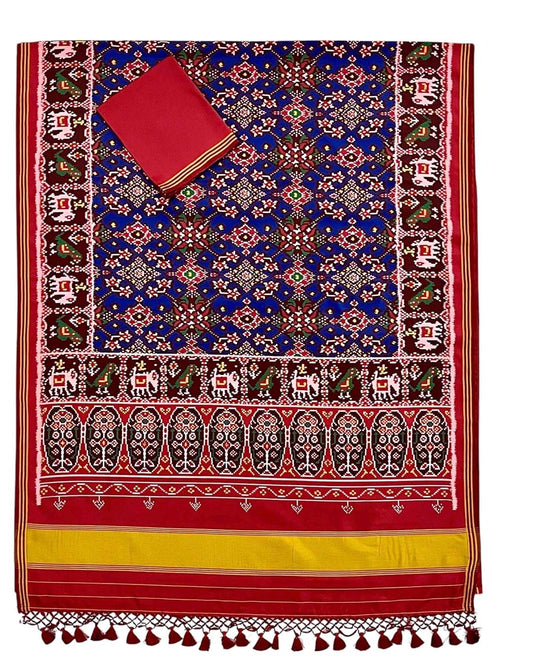 Spun silk Patola saree-SR1220D