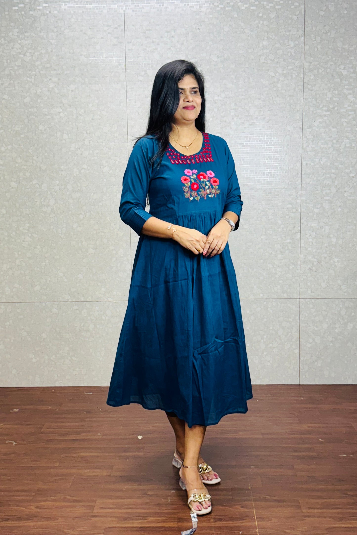 Pure mulmul cotton frocks-SRF2005A