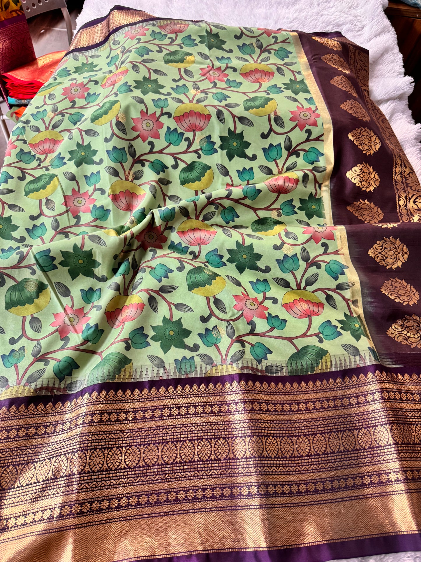 Gadwal digital saree-SR1279F