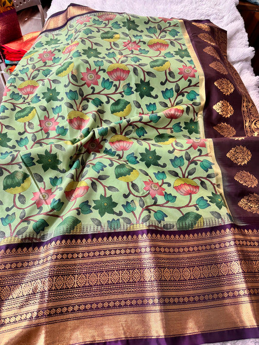 Gadwal digital saree-SR1279F