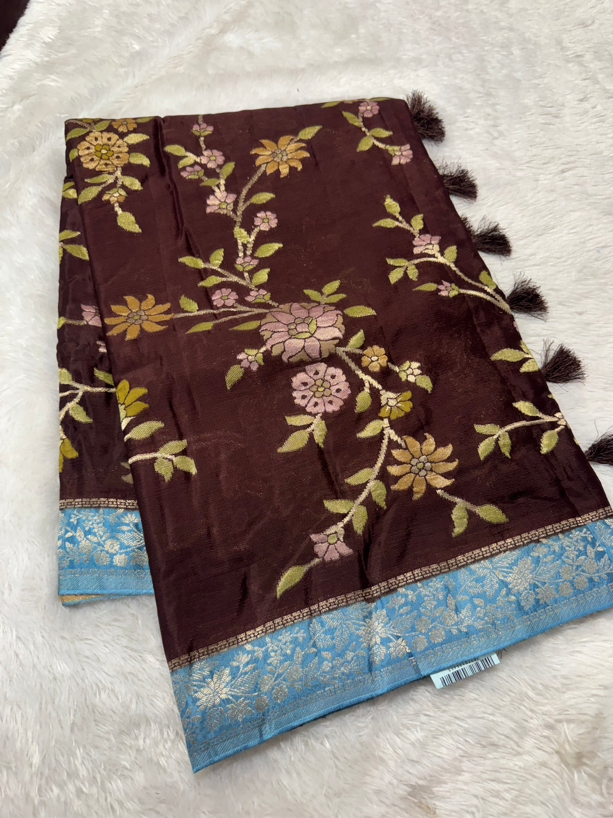 Banarasi khaddi chiffon saree-SR1315