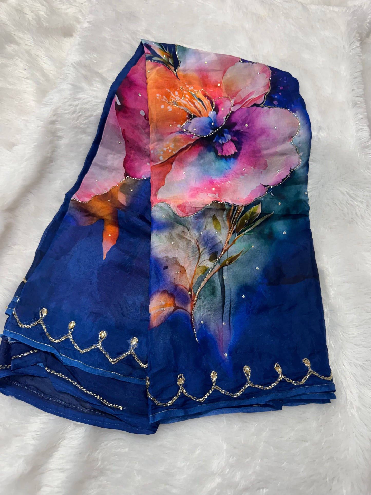 HO silk cocktail saree-SR1218D