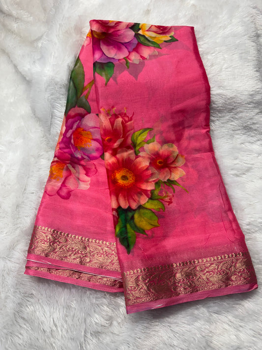 Chinnon digital print saree-SR1209A