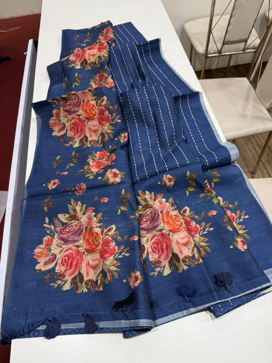 Soft Tassar saree-SR1060B