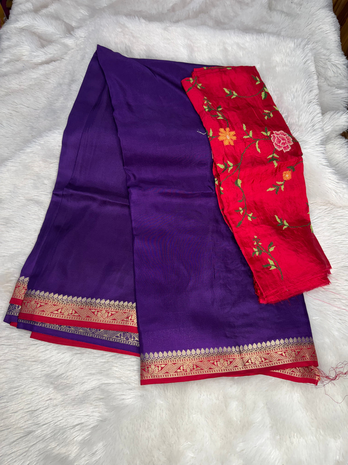 Mysore crepe saree-SR1341F