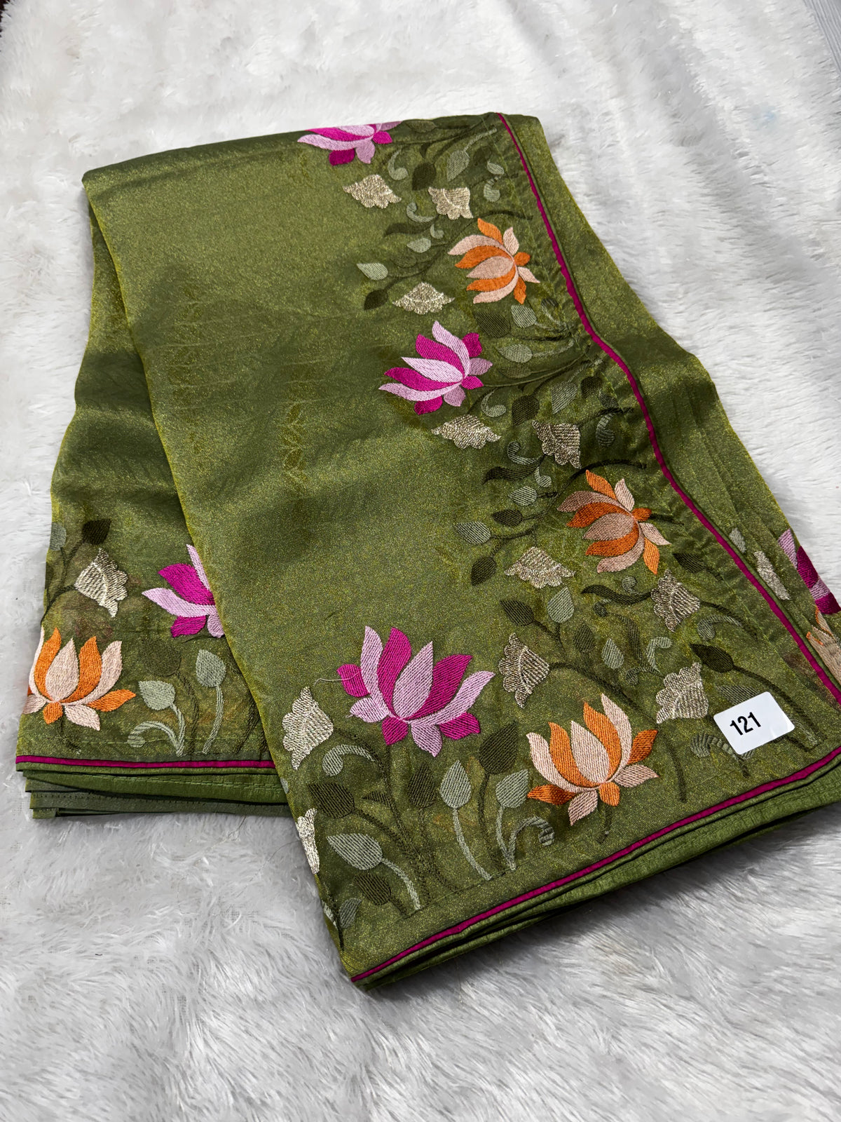 Fancy tissue Georget saree-SR1303