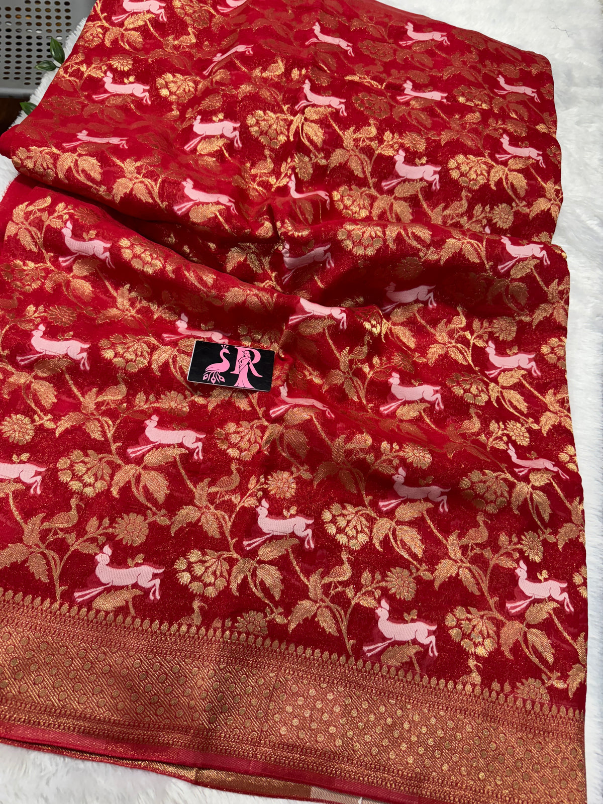 Georget Banaras Khaddi Georget-SR1084B – Swarna Reddys