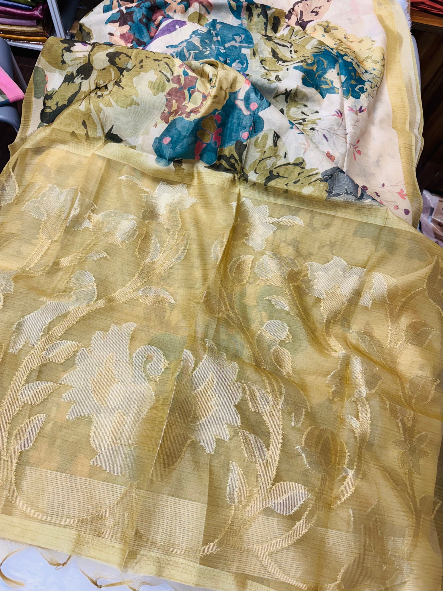 Linen silk jamdhani-SR1086D