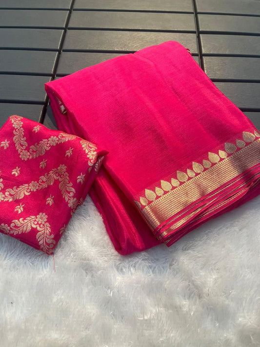 Viscose Chinnon saree-SR1048D