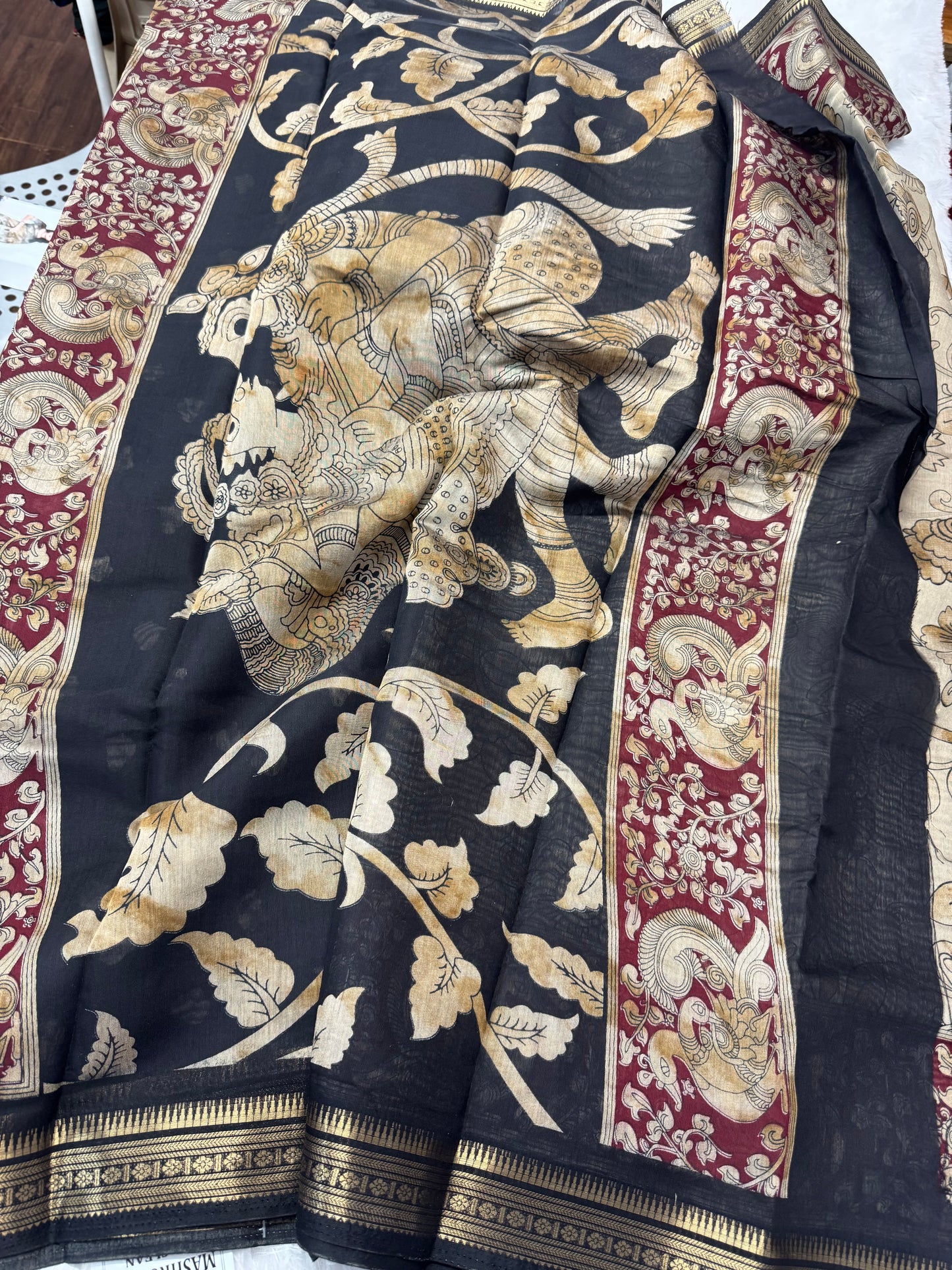 Maheswari silk Kalamkari-SR1211A