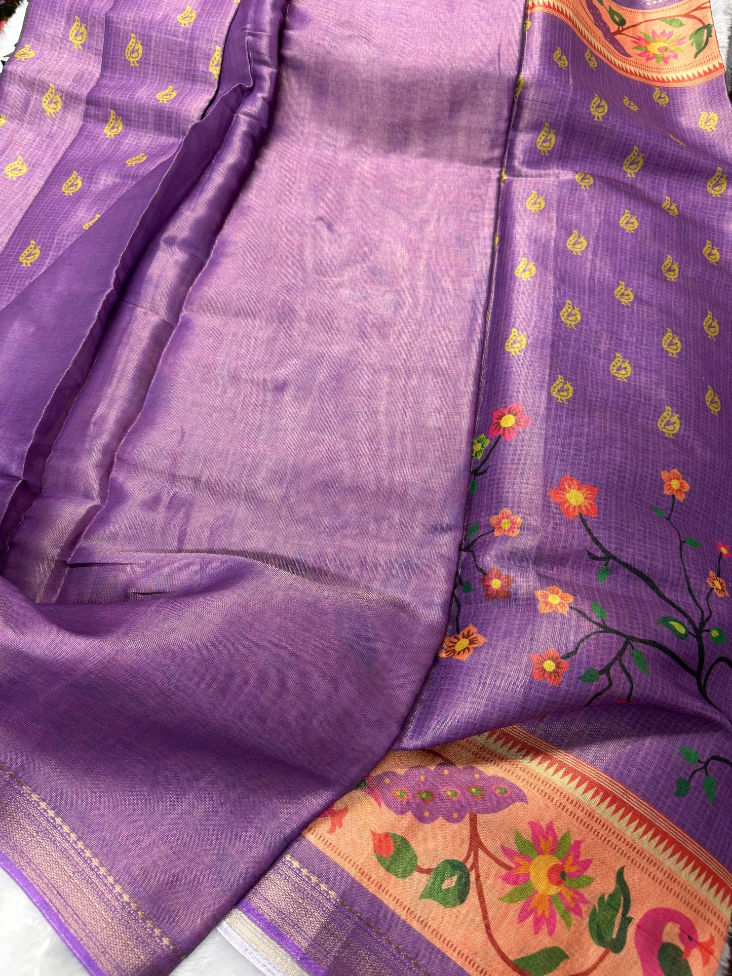 Banarasi tissue Paithani-SRS017B