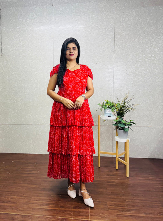 Bandhini Georget frock-SRF1042