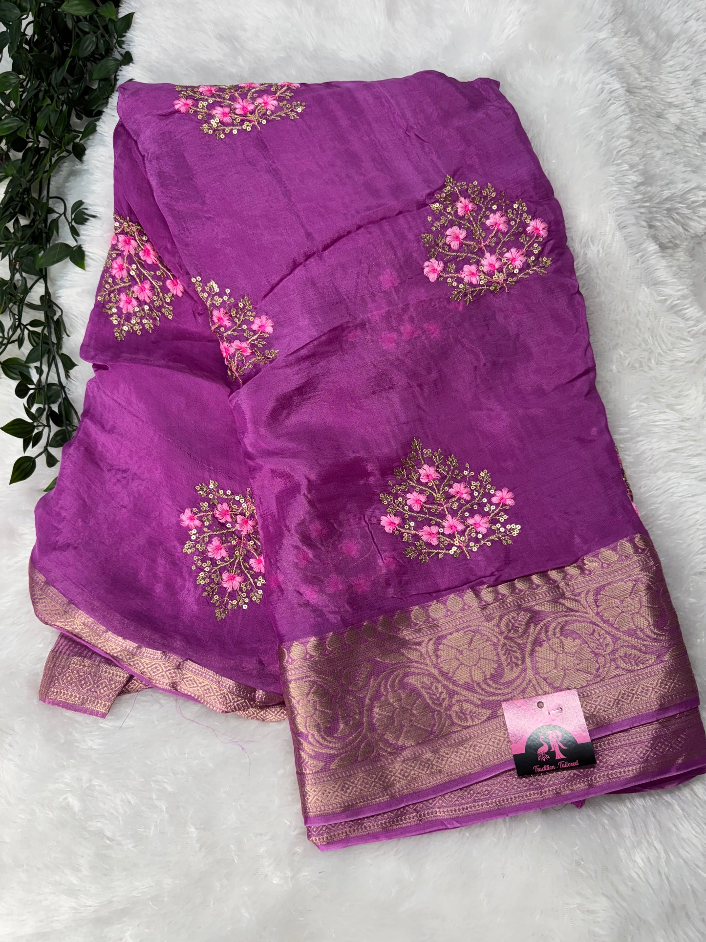 Russian silk saree-SR1097C