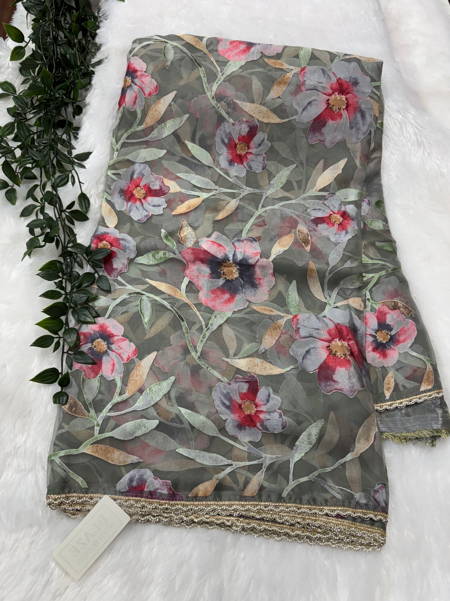 Designer Brasso Saree-SR1030B