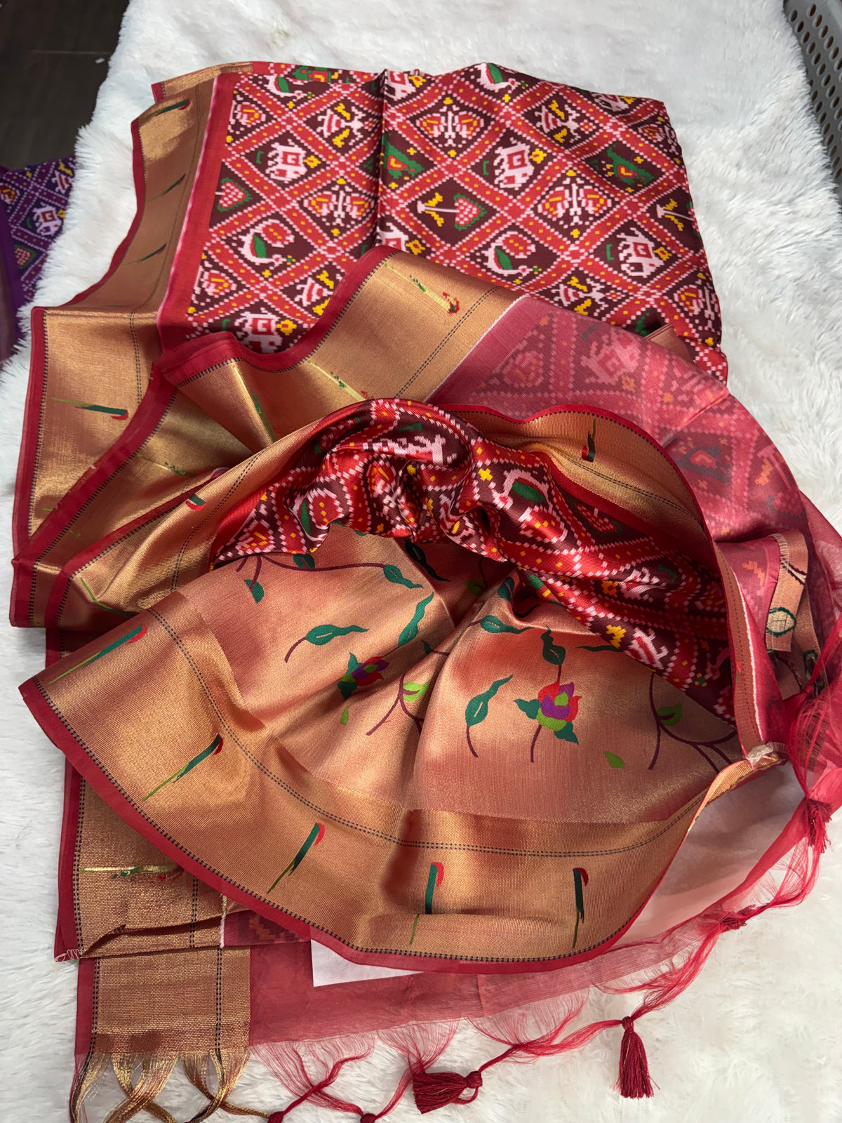 Patola paithani fusion saree-SR1324D