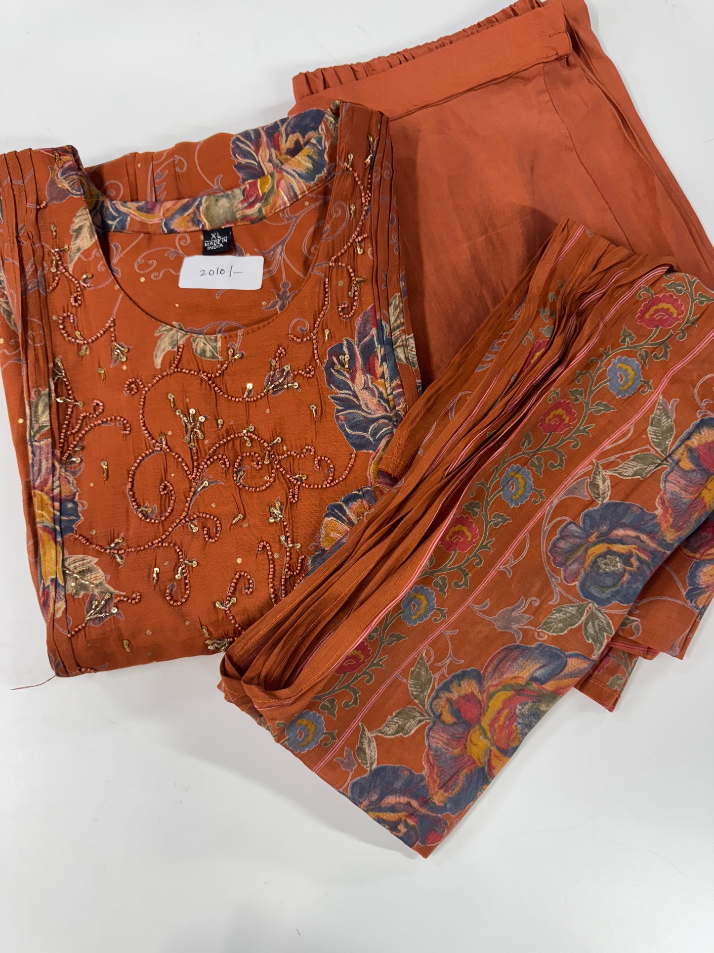 Printed Mulchanderi suit-SRS036A