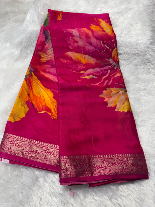 Chinnon digital print saree-SR1209M