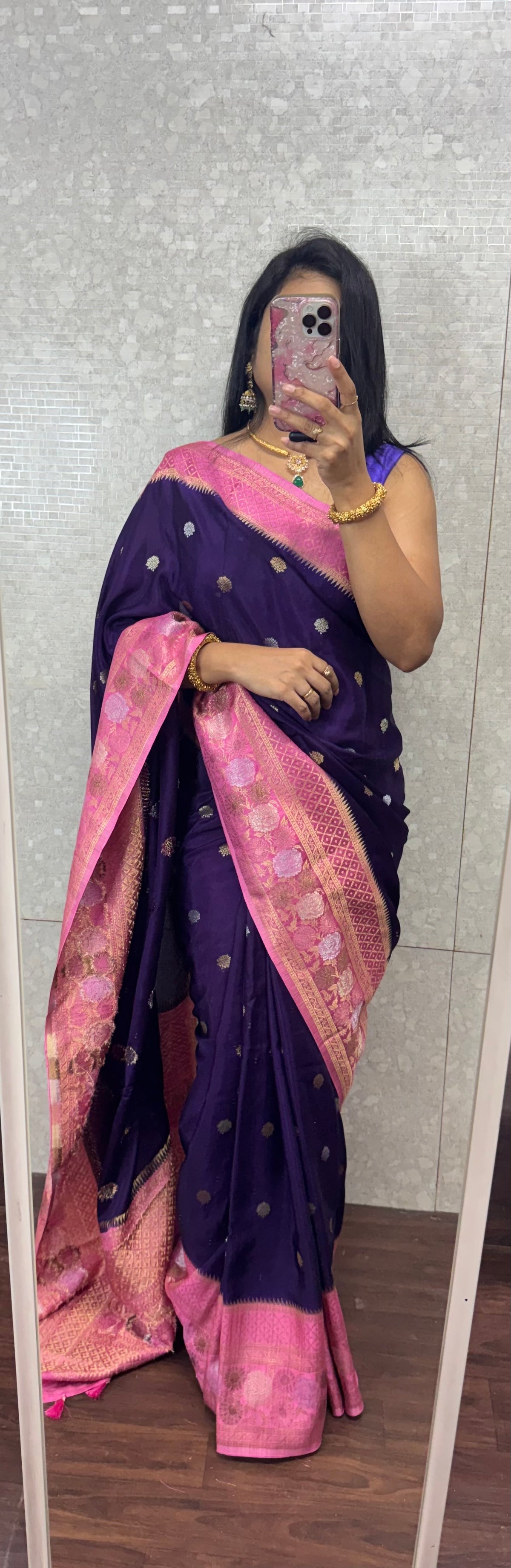 Handloom matka silk saree-SR1318