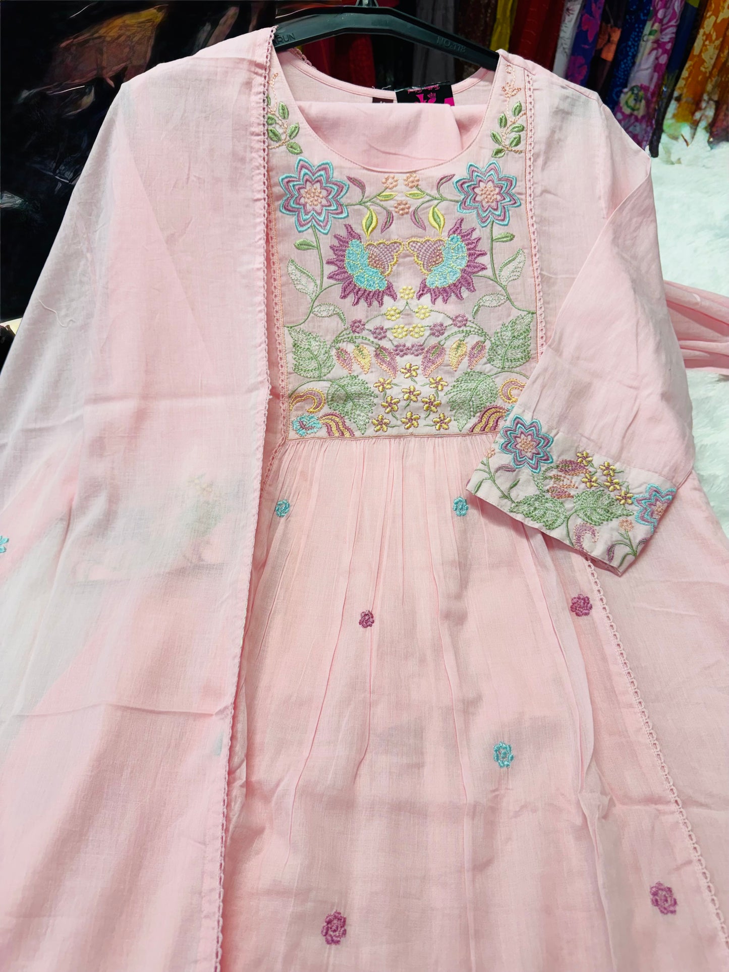Mulmul cotton Dress-SRS059H