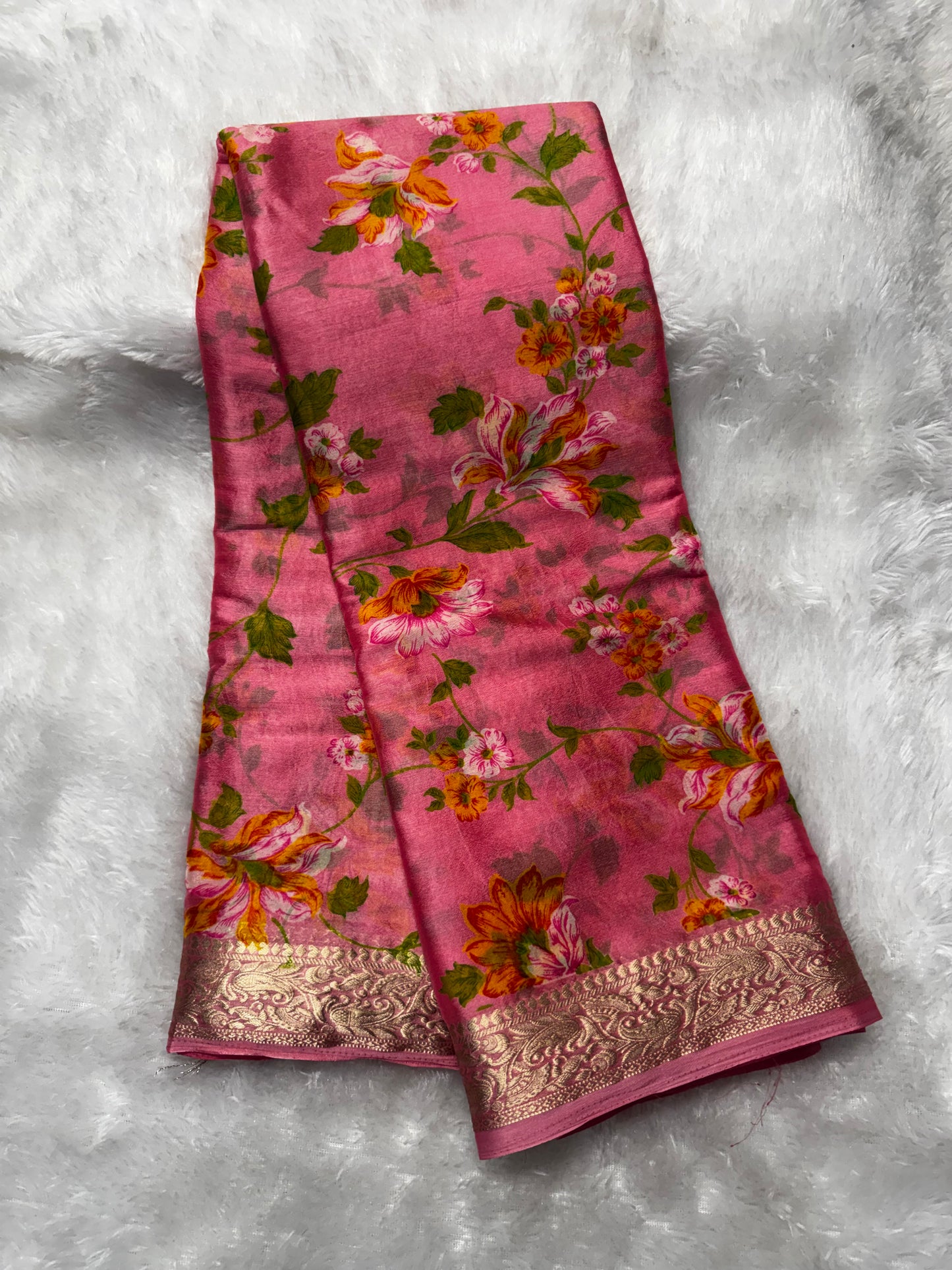 Chinnon floral print saree-SR1236Q
