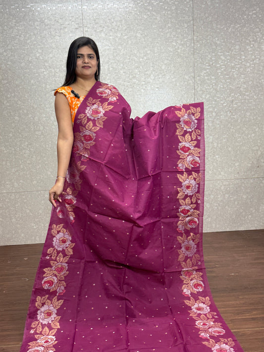 Linen Silk Saree-SR1002D