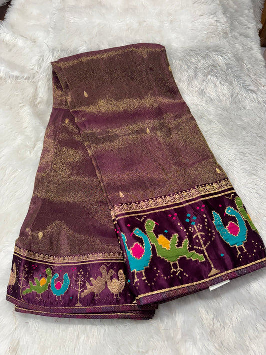 Banarasi tissue Georget sarees-SR1244D