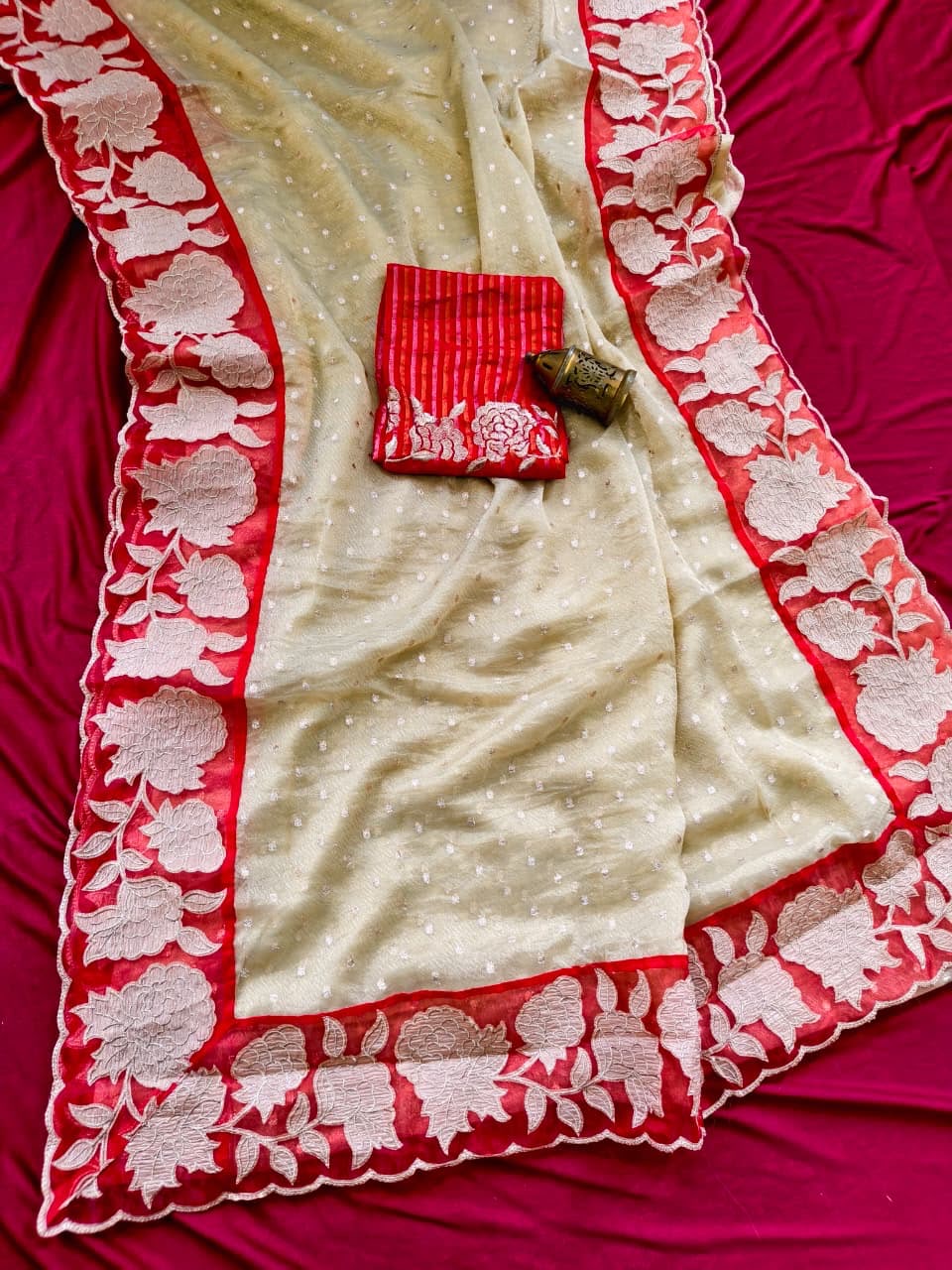 Zari Tissue saree-SR1258