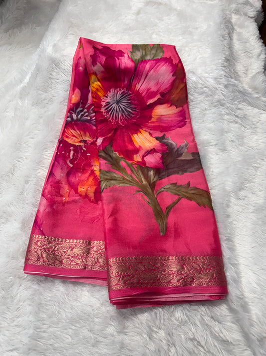 Chinnon digital print saree-SR1209C