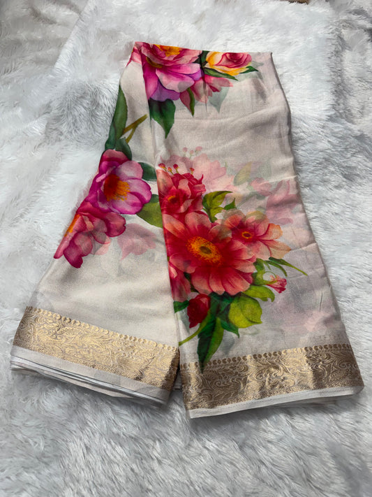 Chinnon digital print saree-SR1209K