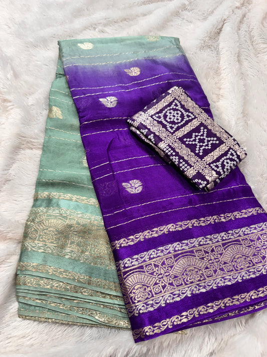 Pure chinnon checks saree-SR1263H