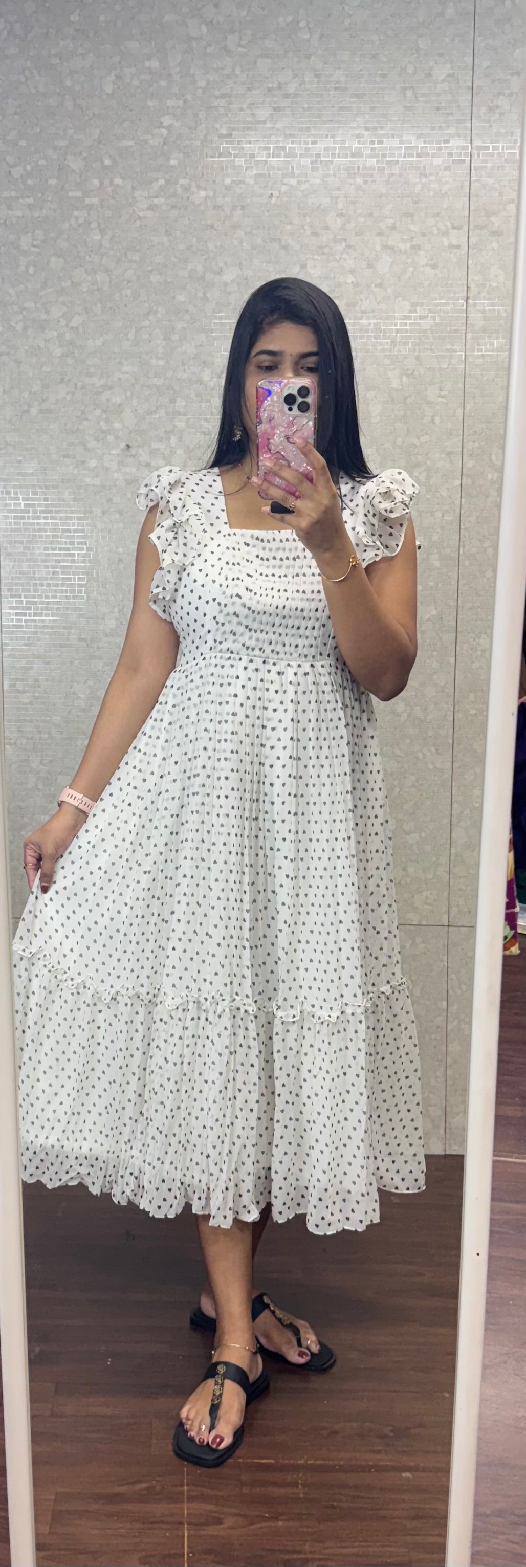 Little hearts frock-SRF1053A