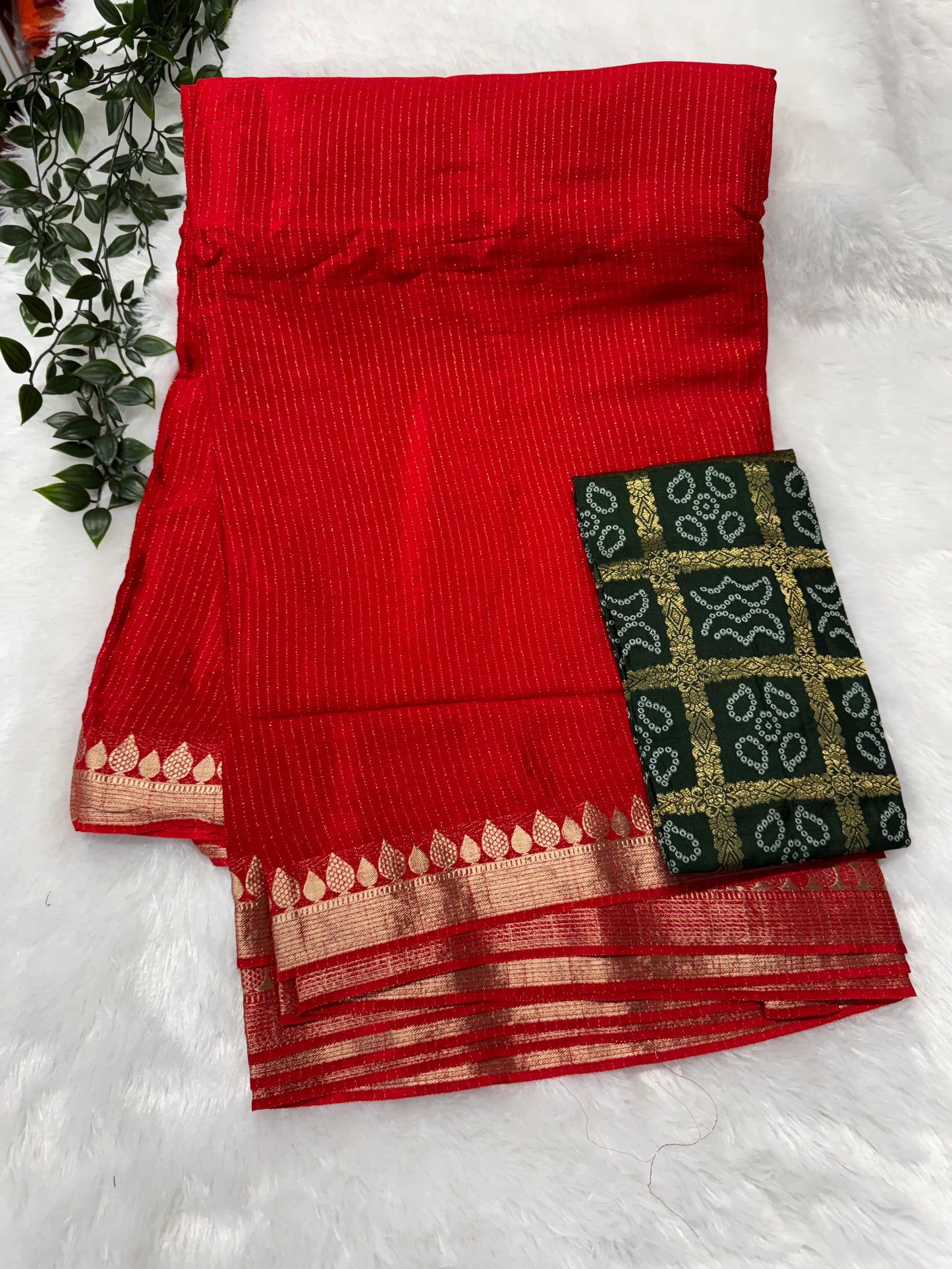 Pure Chinnon Crepe Saree-SR1027B